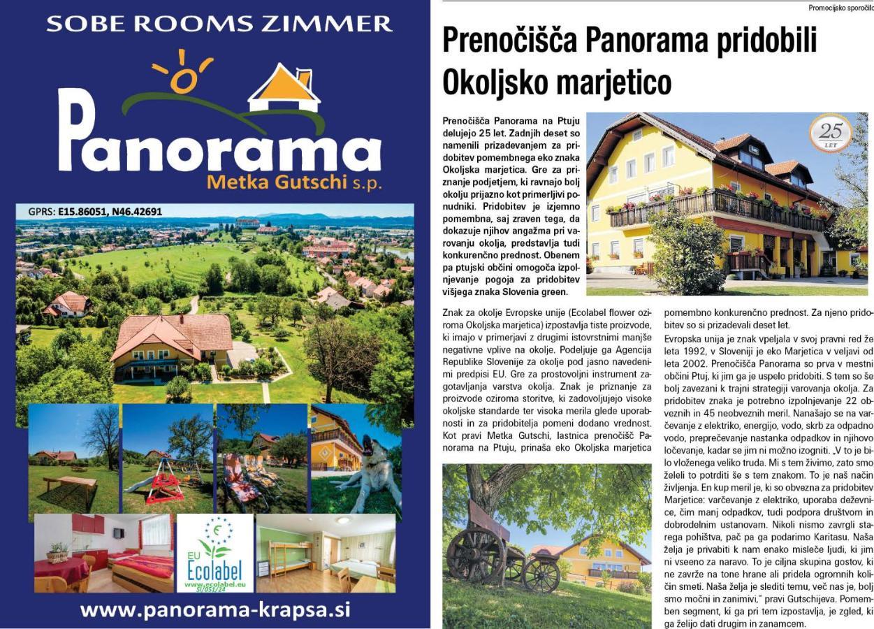 Panorama B&B Ptuj Ngoại thất bức ảnh